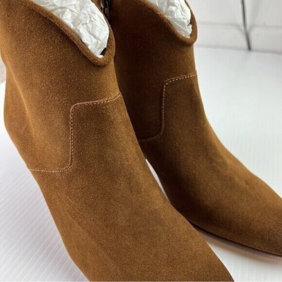 Ariat Two24 Boots womens 9 Brown Leather Meadow Brook Ankle Western Side Zip - Picture 4 of 11